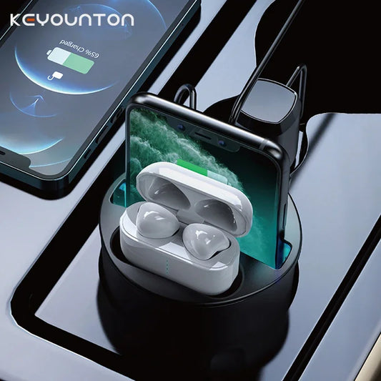 Fast Car Wireless Charger Cup For iPhone 11 12 13 14 8 XR Car Charger Holder For Samsung Galaxy S10 S20 15W Car USB Charger Cup